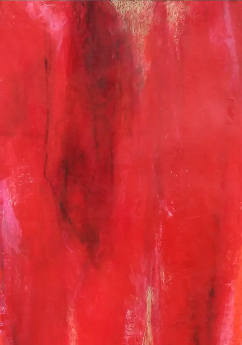 Farbe Rot 1 - Eine ausdrucksstarke Darstellung in Acryl. (3)