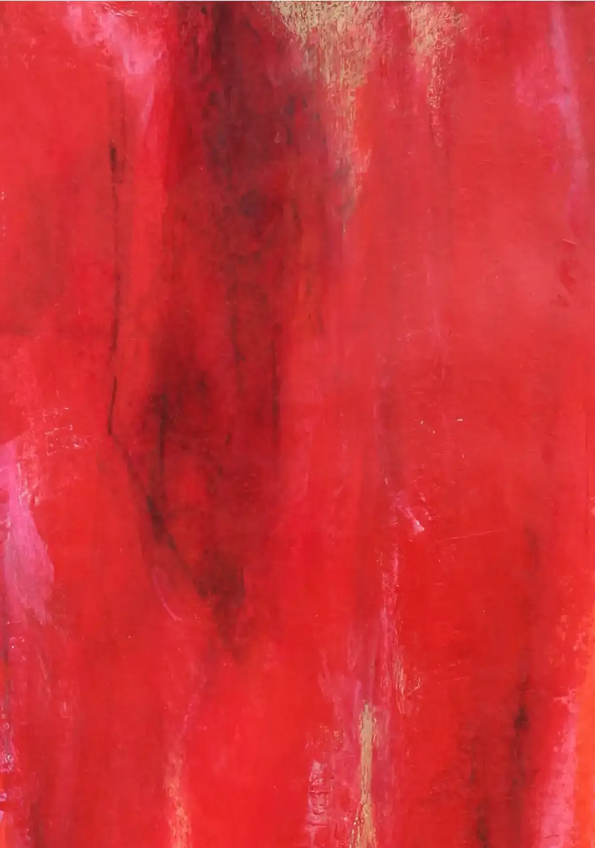 Farbe Rot 1 - Eine ausdrucksstarke Darstellung in Acryl. (3)