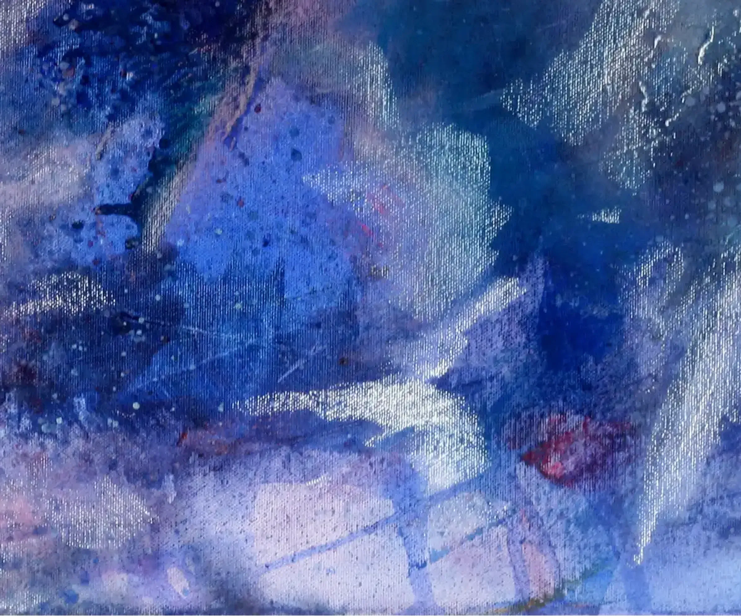 Lila–Blau (Mischtechnik, violett/blau) (2)