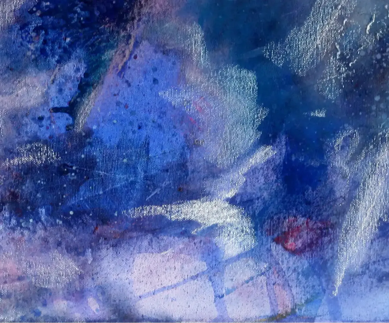 Lila–Blau (Mischtechnik, violett/blau) (2)