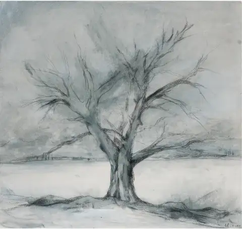 A detailed painting of a thing.