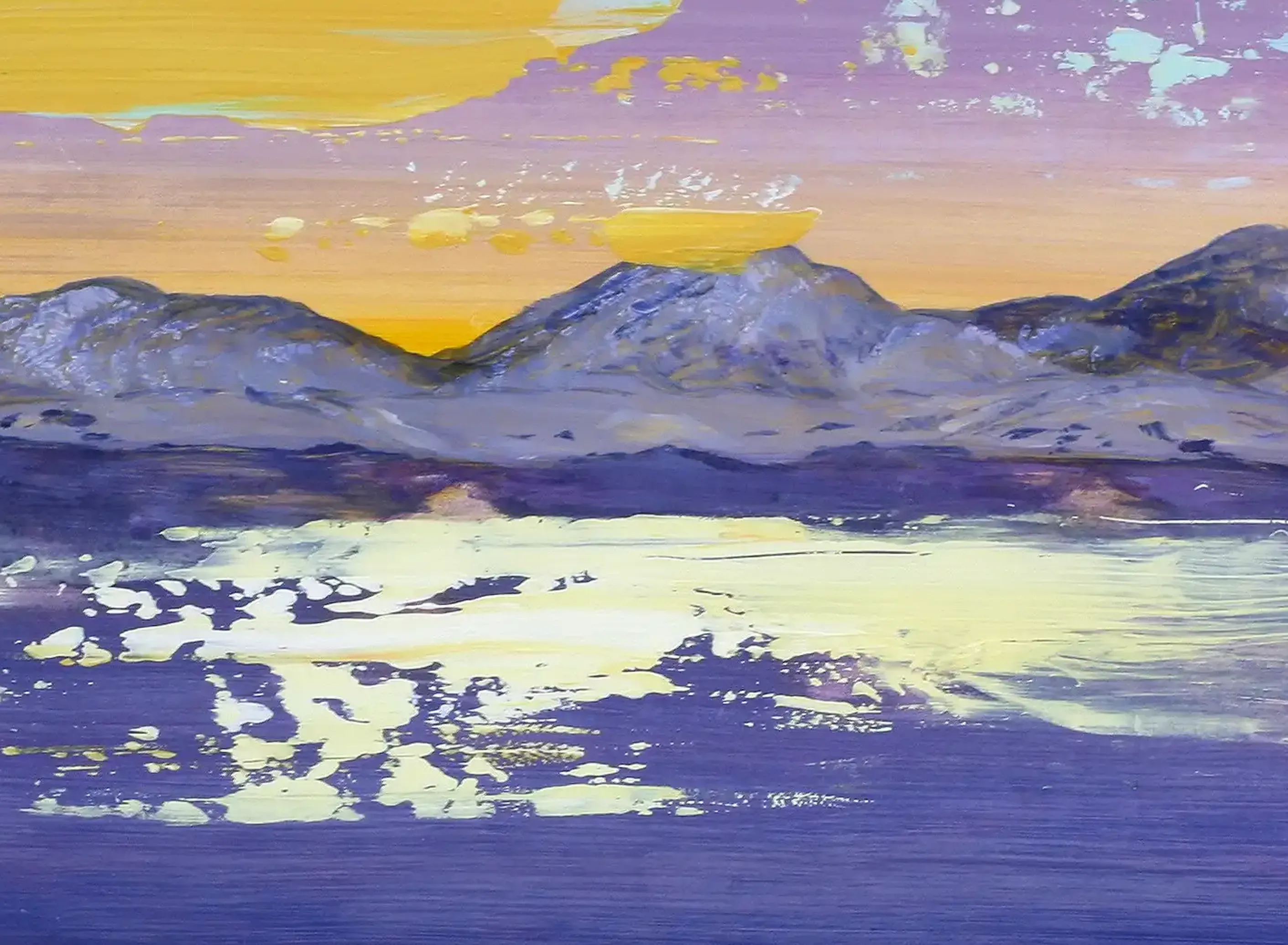 Dolomiten - Eine ausdrucksstarke Acrylmalerei der italienischen Bergkette. (2)