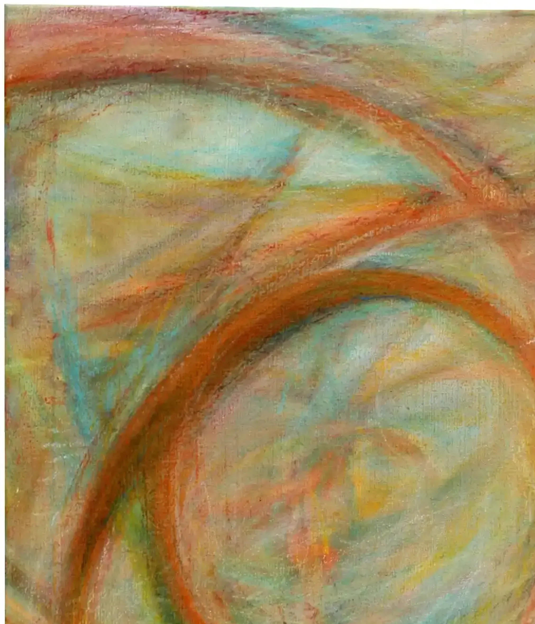 Schwingungen - Eine ausdrucksstarke Darstellung in Mischtechnik. (3)