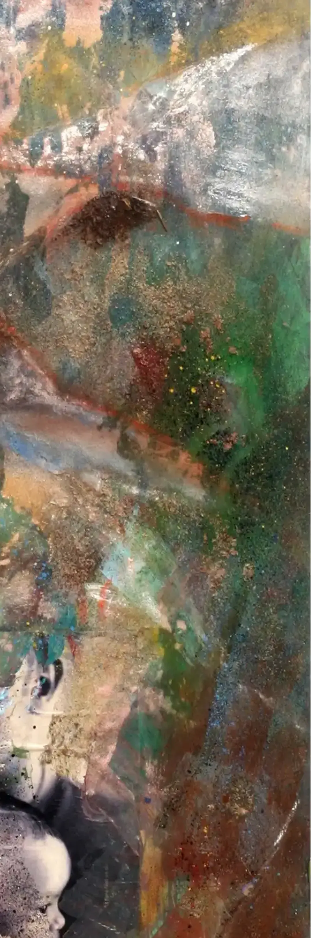 Eine ausdrucksstarke Darstellung in Mischtechnik. (3)