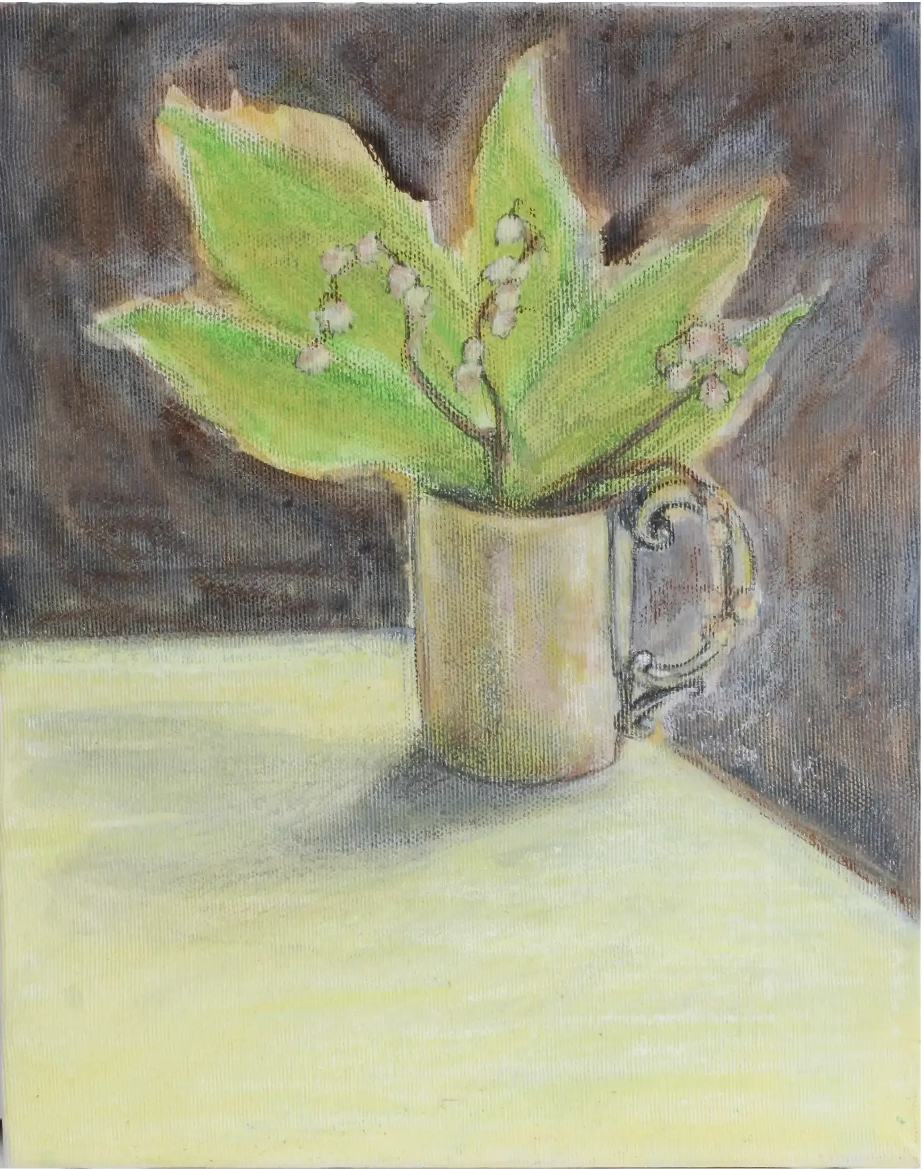 A detailed painting of a thing.