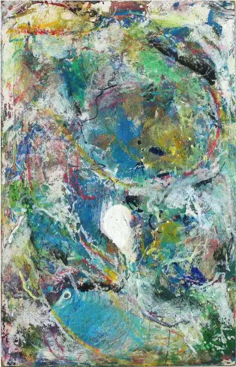 Allerlei Wirbeltier - Eine ausdrucksstarke Darstellung in Mischtechnik.