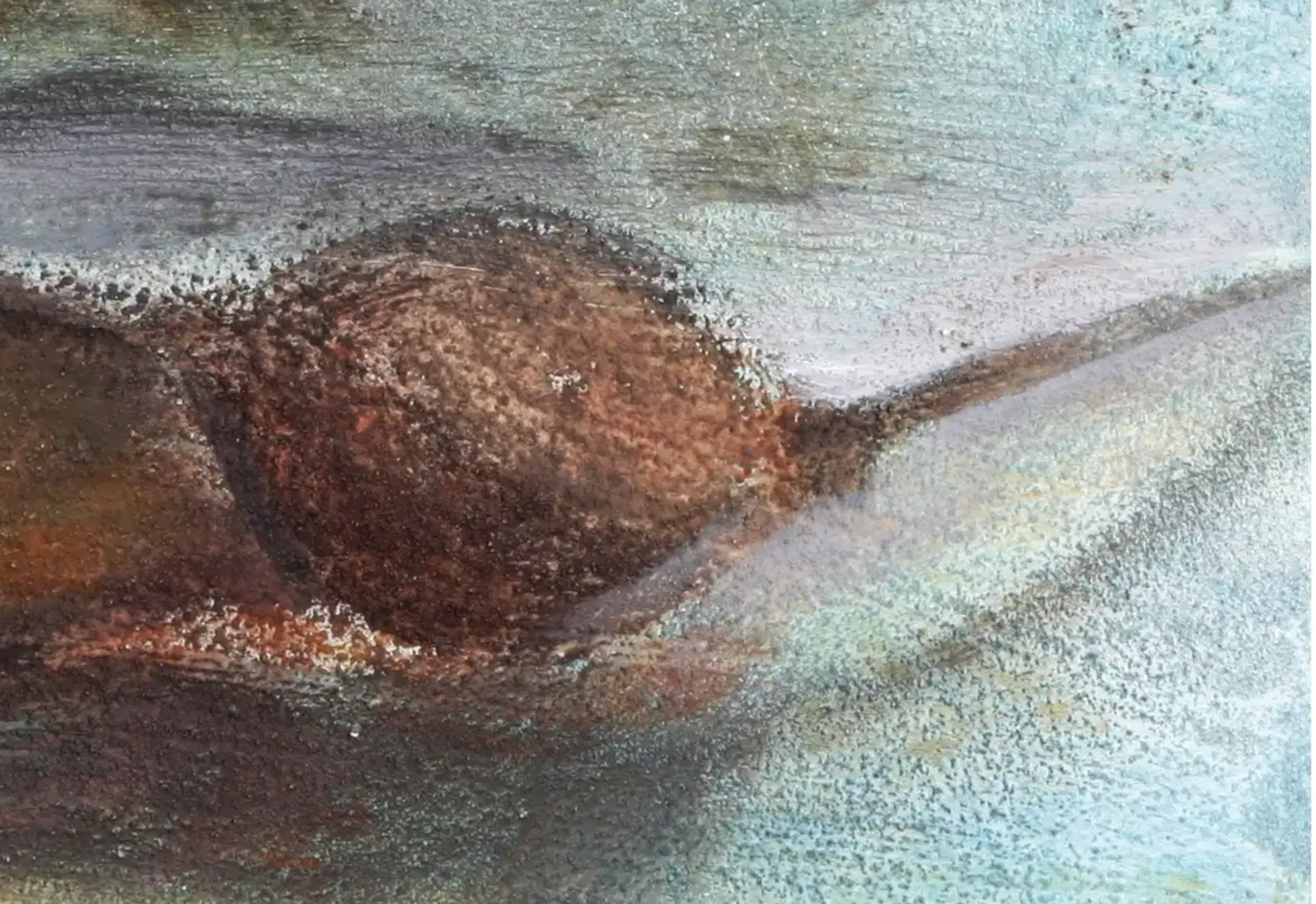 An acrylic painting capturing the distinctive form of maple seeds. (2)