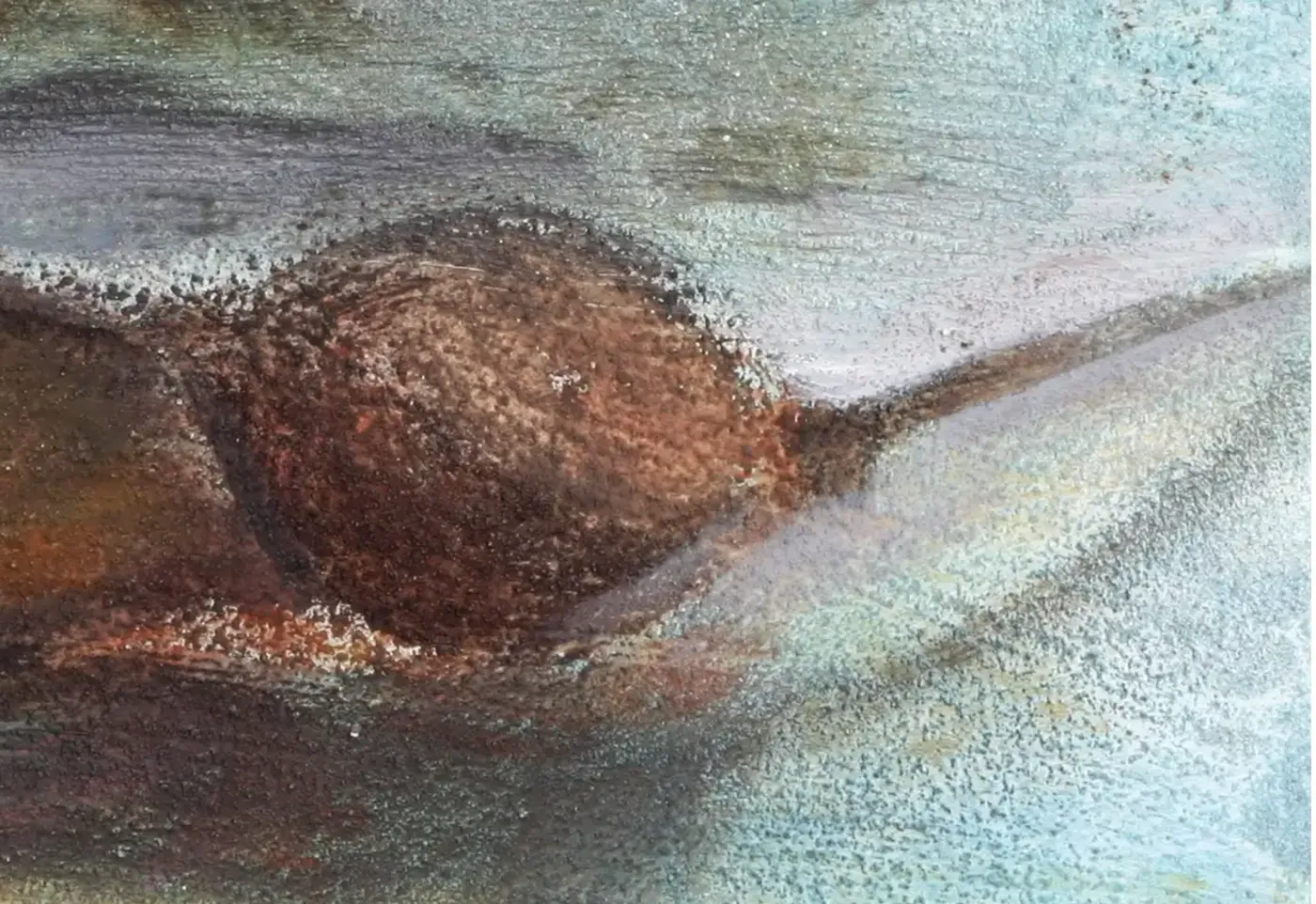 An acrylic painting capturing the distinctive form of maple seeds. (2)