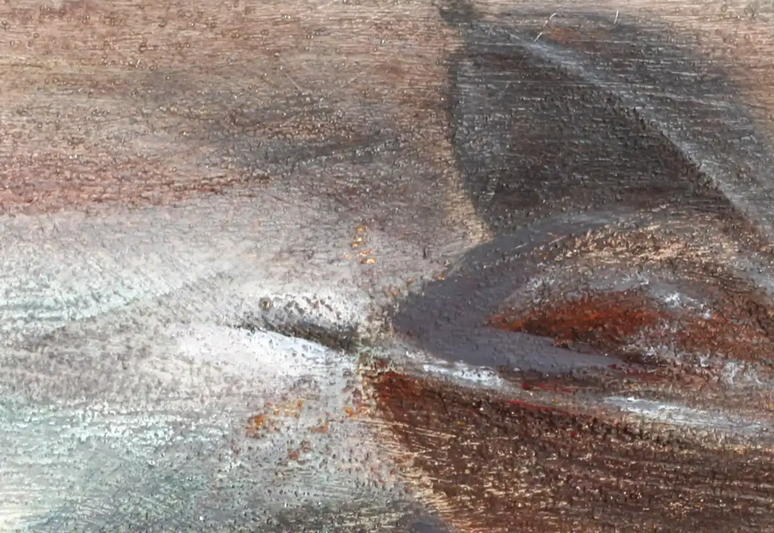 An acrylic painting showcasing the delicate structure of a linden seed capsule. (3)