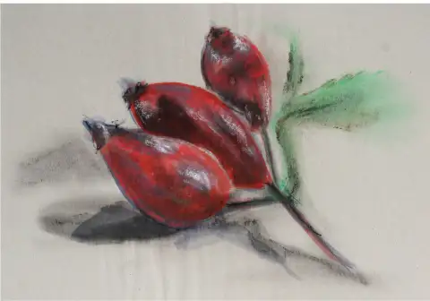 A detailed painting of a thing.