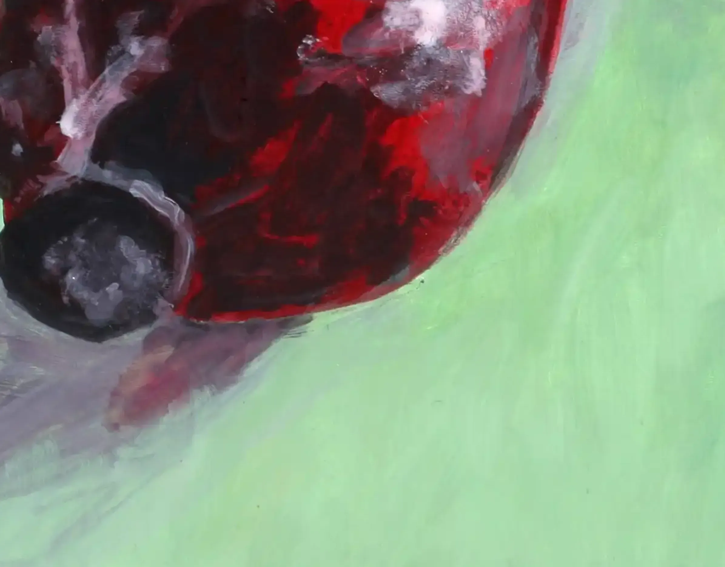 A detailed painting of a rosehip with dynamic light and shadow. (3)