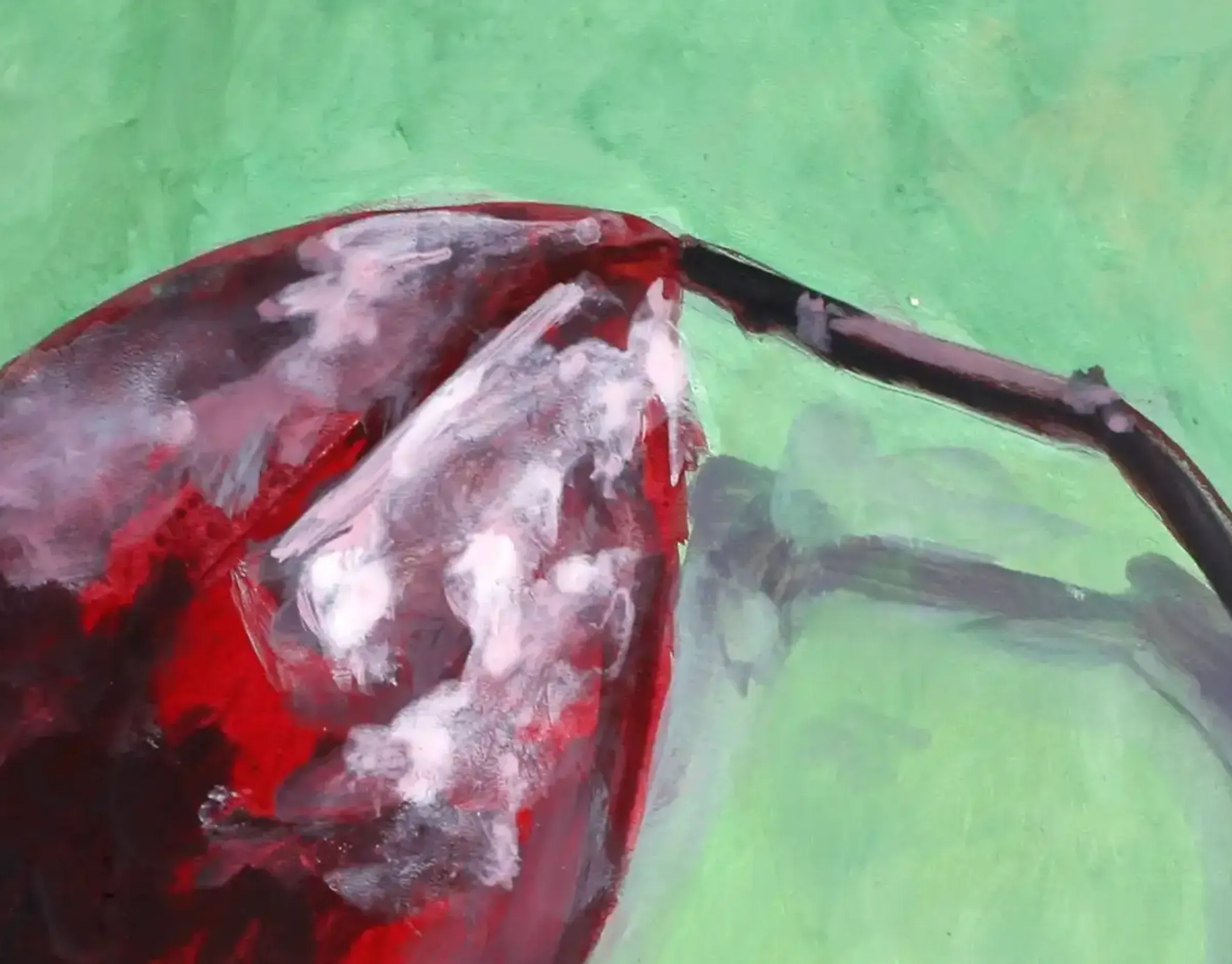 A detailed painting of a rosehip with dynamic light and shadow. (2)