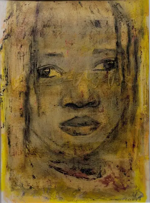 A detailed painting of a thing.