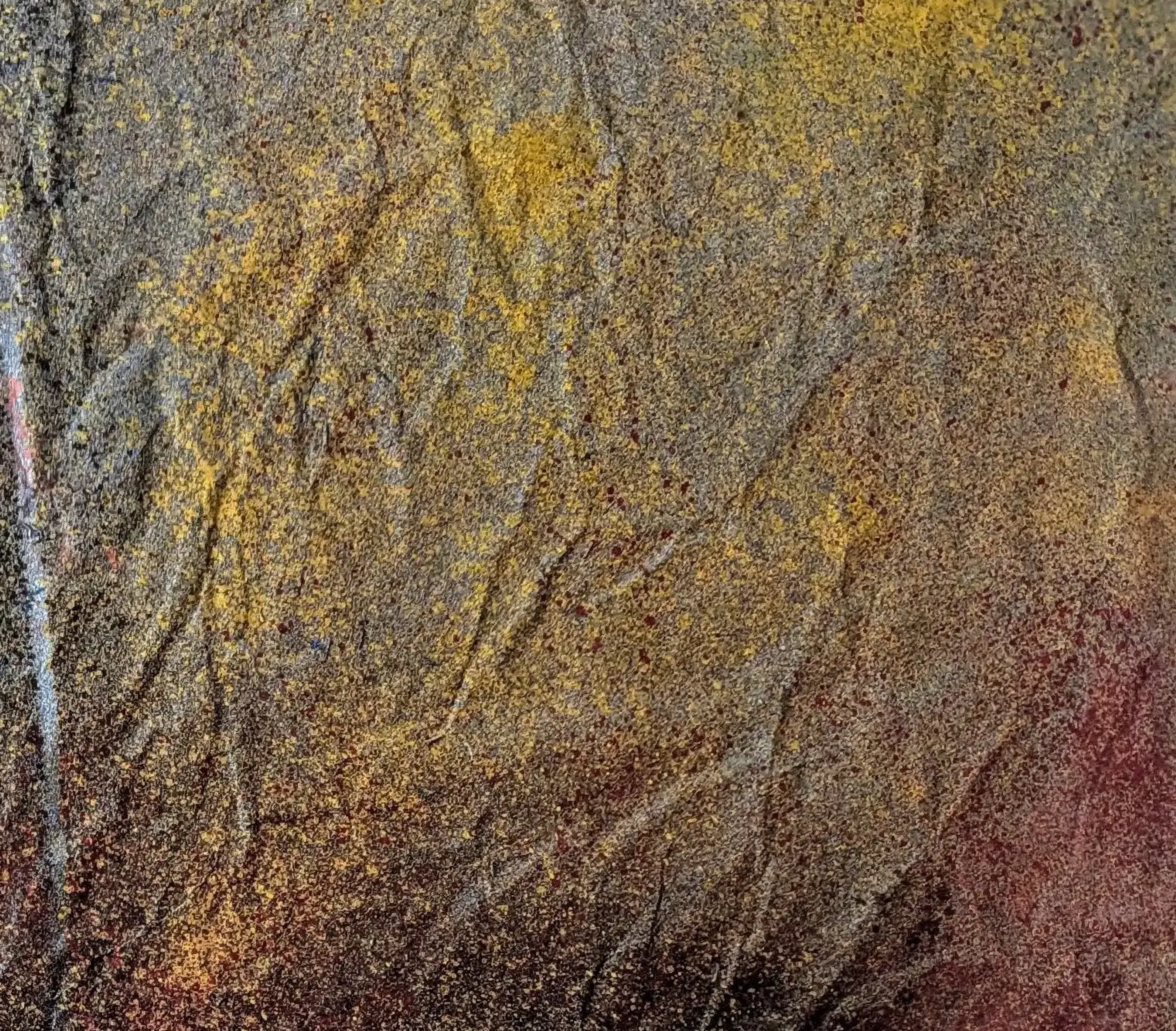 A spray paint artwork depicting leaves with ethereal transparency. (3)